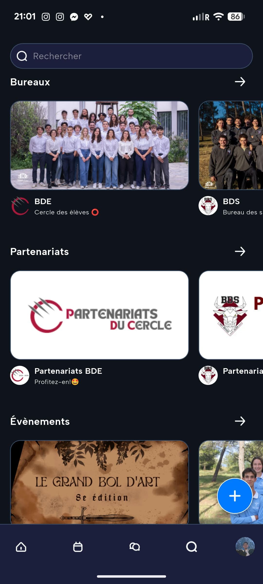 Interface vitrine de Komi